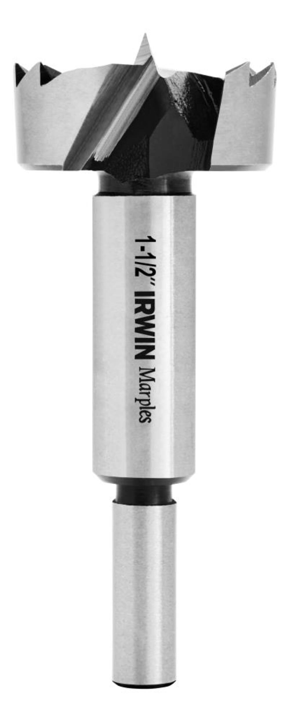 IRWIN Marples Forstner bit flat-bottom hole drill for precise cabinetry joinery.