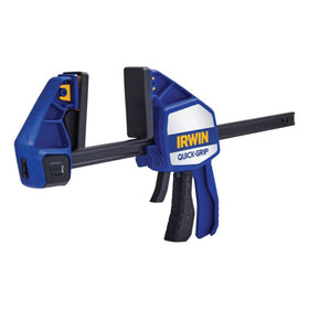 IRWIN Quick-Grip 12inch bar clamp side profile highlighting compact, heavy-duty design.