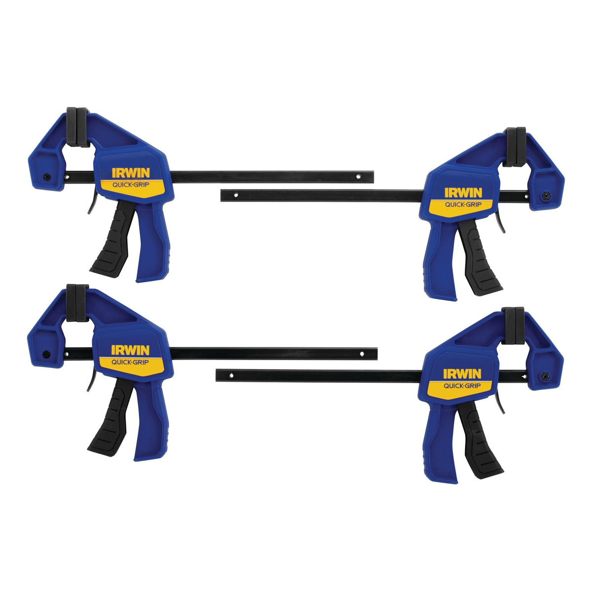 IRWIN Quick-Grip 6-inch mini bar clamp set securely holds small parts.