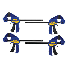 IRWIN Quick-Grip 6-inch mini bar clamp set securely holds small parts.