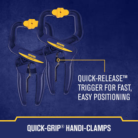 IRWIN Quick-Grip 6in clamps applying up to 150 psi pressure on a panel.