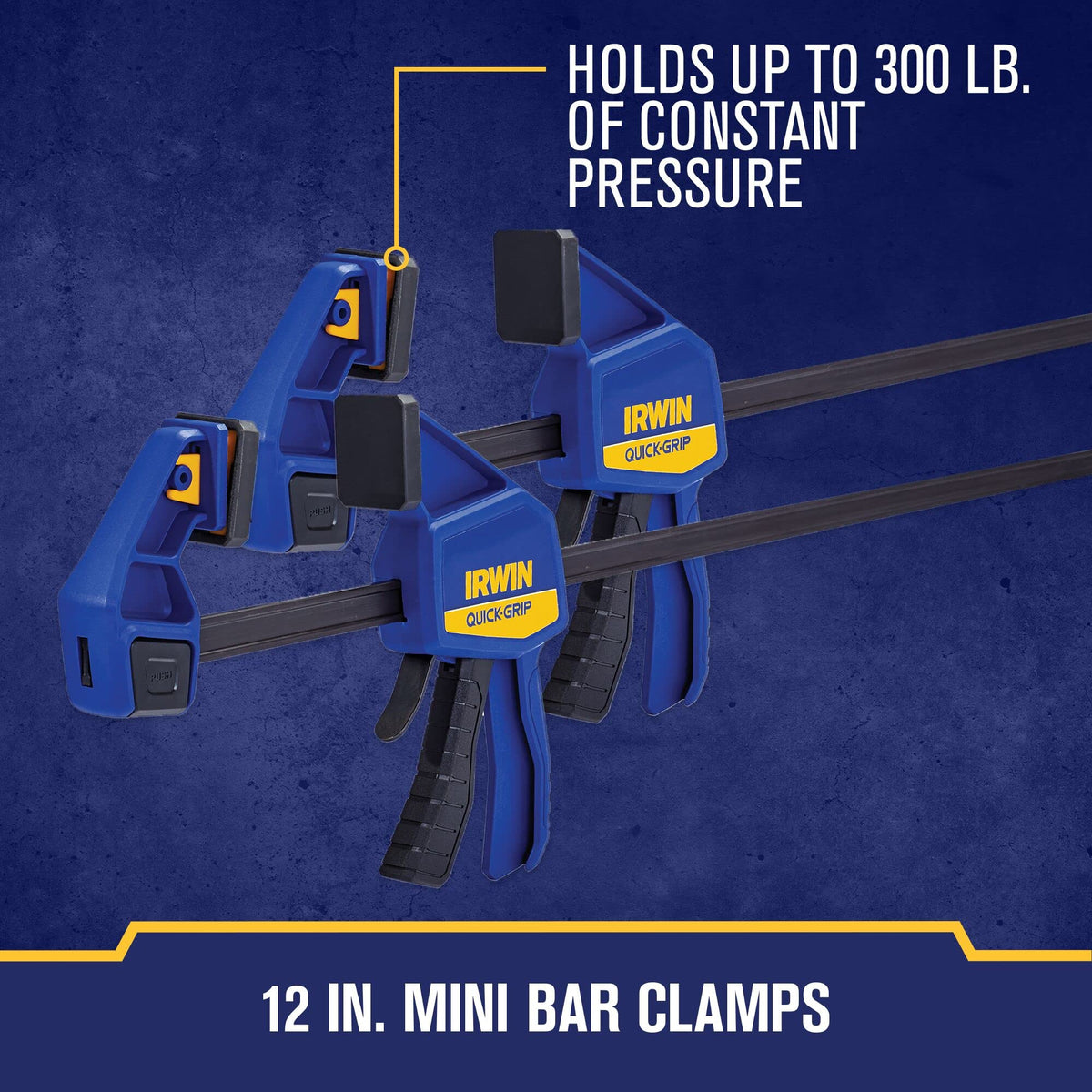 IRWIN Quick-Grip 6in clamps packaging emphasizes lifetime-backed performance.