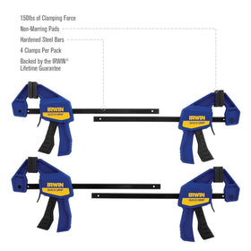 IRWIN Quick-Grip hardened steel bar detail shows durability and rigidity.