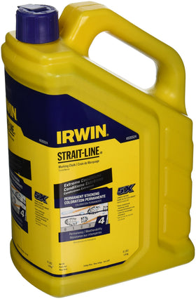 IRWIN STRAIT-LINE indigo blue chalk bottle for durable outdoor marking
