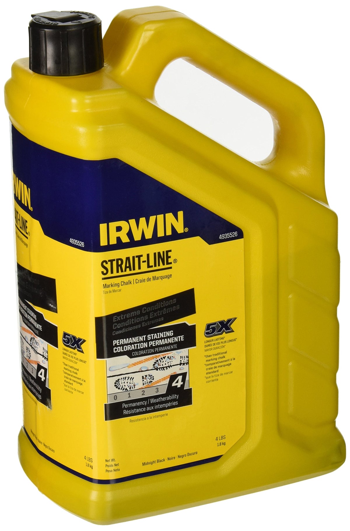 IRWIN Strait-Line chalk with airtight seal to prevent moisture and clumping