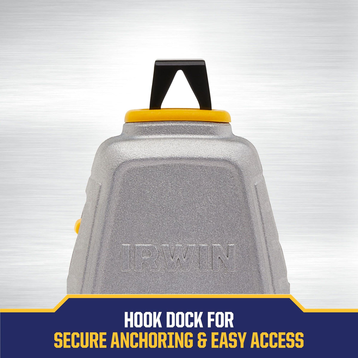 IRWIN Strait-Line slim-profile grip offers comfortable, low-strain operation