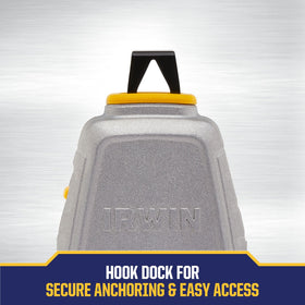 IRWIN Strait-Line slim-profile grip offers comfortable, low-strain operation