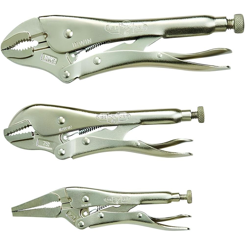 IRWIN VISE-GRIP 3-piece locking pliers set assembled for heavy-duty projects