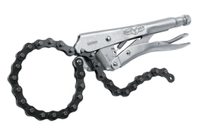 IRWIN VISE-GRIP locking action with trigger release for quick security.