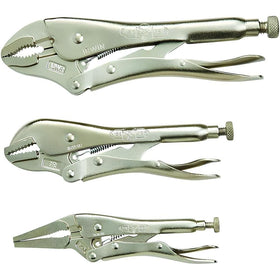 IRWIN VISE-GRIP locking pliers close-up showing hardened teeth for secure grip