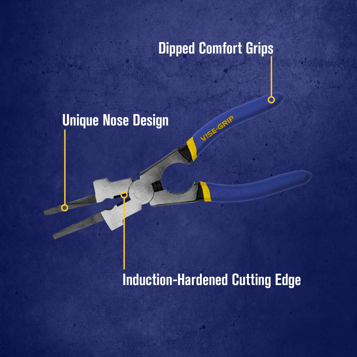 IRWIN VISE-GRIP MIG Pliers cutting edge stays sharp longer.