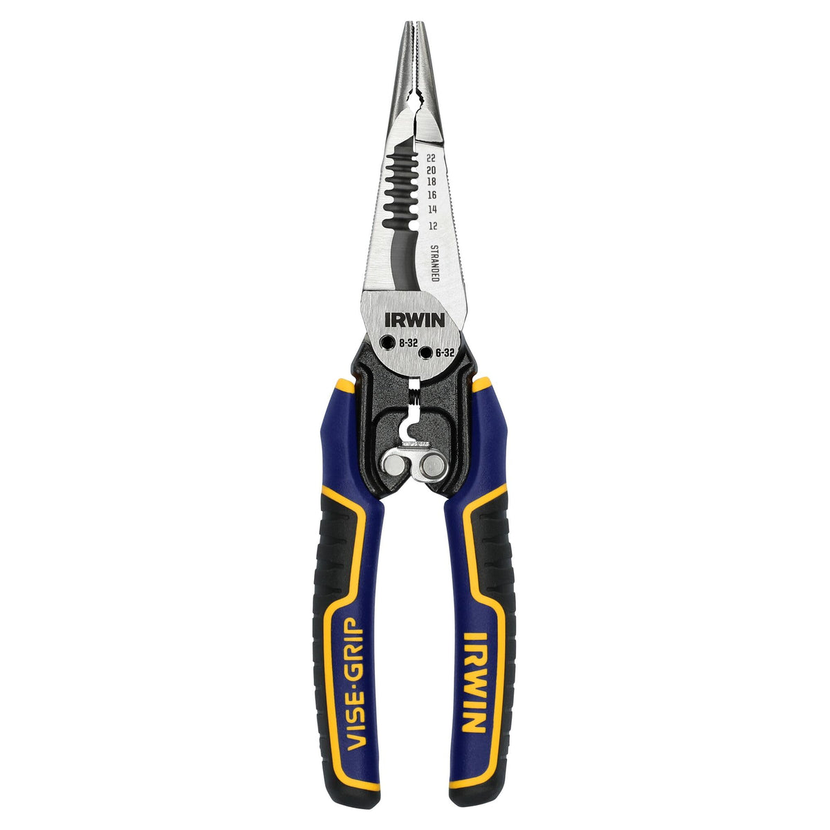 IRWIN VISE-GRIP 7-in-1 wire stripper full view showing versatility for on-site tasks