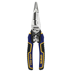 IRWIN VISE-GRIP 7-in-1 wire stripper full view showing versatility for on-site tasks
