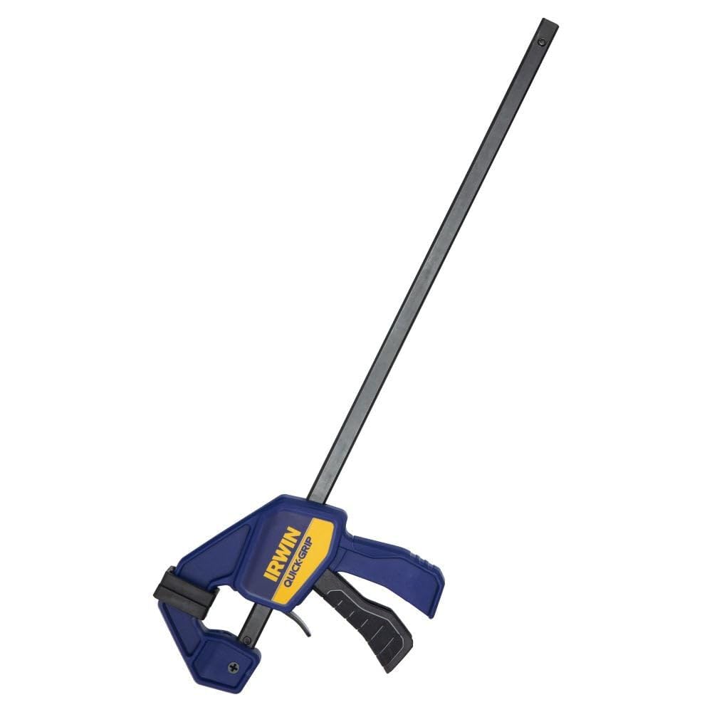 IRWIN Quick-Grip mini bar clamp showing pistol-grip comfort