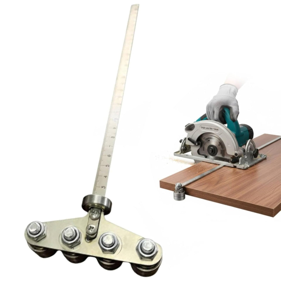Ishenkea circular saw guide with 60 cm rail for precise straight cuts