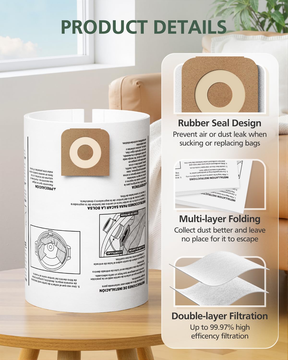 isinlive CMXZVBE38749 outer paper layer handles large debris during sanding and cutting.