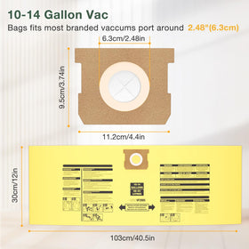 Isinlive durable vacuum bags prevent spills and capture particles up to 0.03 microns