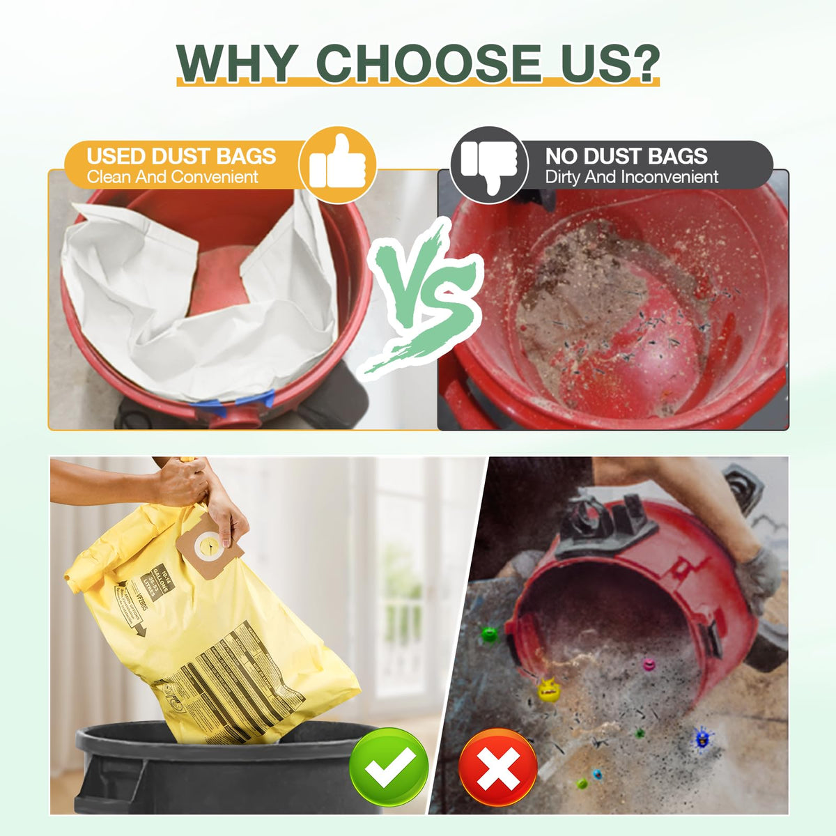 Isinlive captures fine dust to protect your workspace and tools