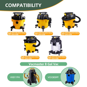 isinlive DXVA19-4101 vacuum bags for DEWALT DXV09P model with reliable bag containment