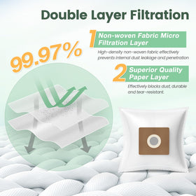 isinlive NEN170 inner non-woven layer close-up highlights filtration efficiency.