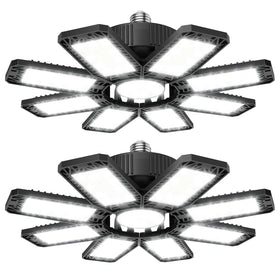 ISKYDRAW 240W LED garage light pack delivers bright 24,000 lumens for precise work.