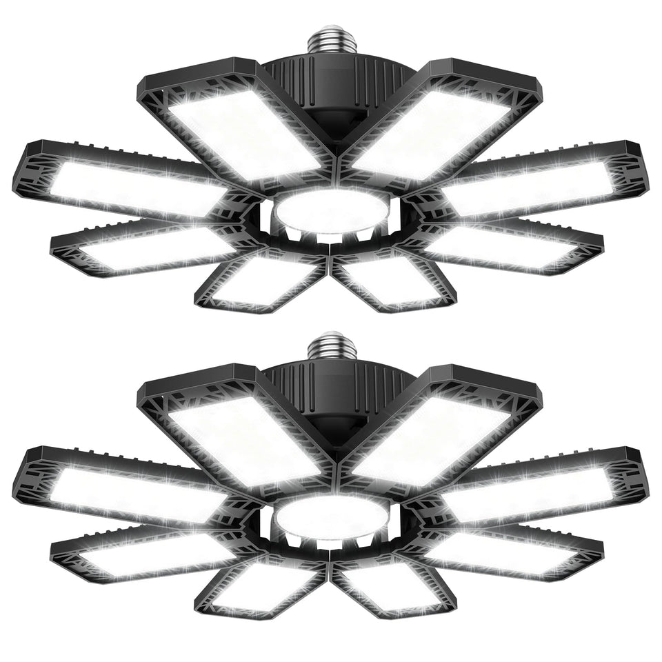 ISKYDRAW 240W LED garage light pack delivers bright 24,000 lumens for precise work.