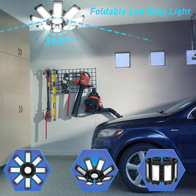 ISKYDRAW garage light installs in seconds with E26/E27 sockets, no wiring needed.