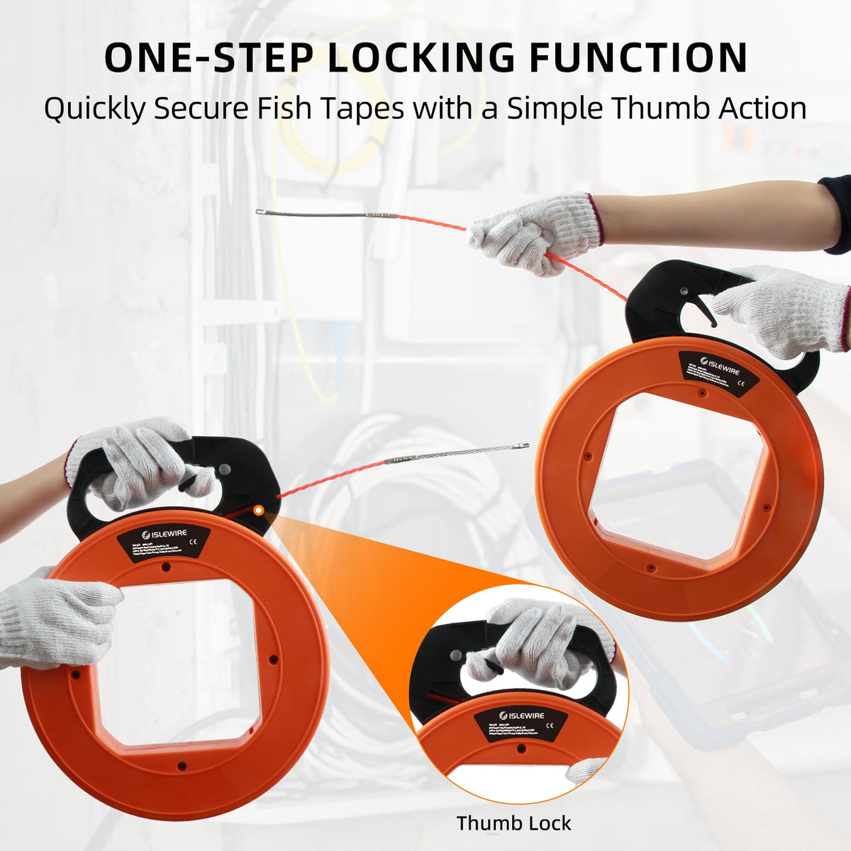 islewire pp casing durable protects tape from daily impact.