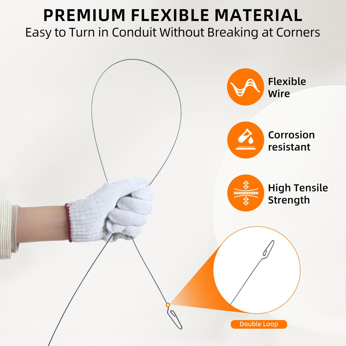 Islewire thumb lock in action provides controlled wire feeding.