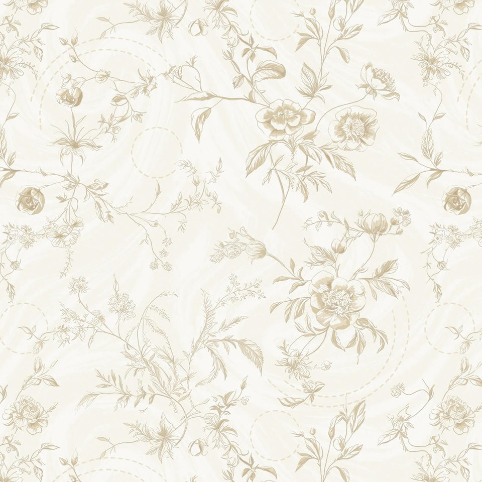 Ismoon Floral Peel and Stick wallpaper with beige branch pattern for cozy living rooms