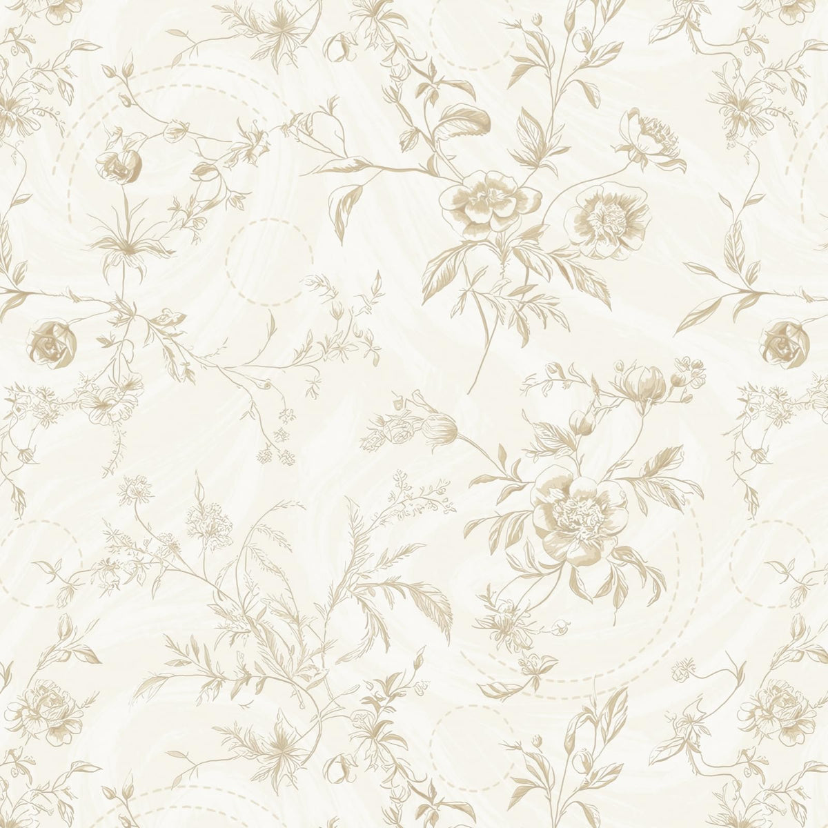 Ismoon floral wallpaper roll pattern repeat for seamless coverage and elegant French-inspired walls