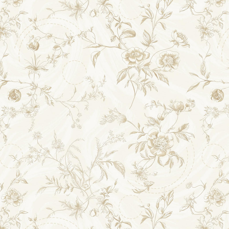 Ismoon floral wallpaper roll pattern repeat for seamless coverage and elegant French-inspired walls