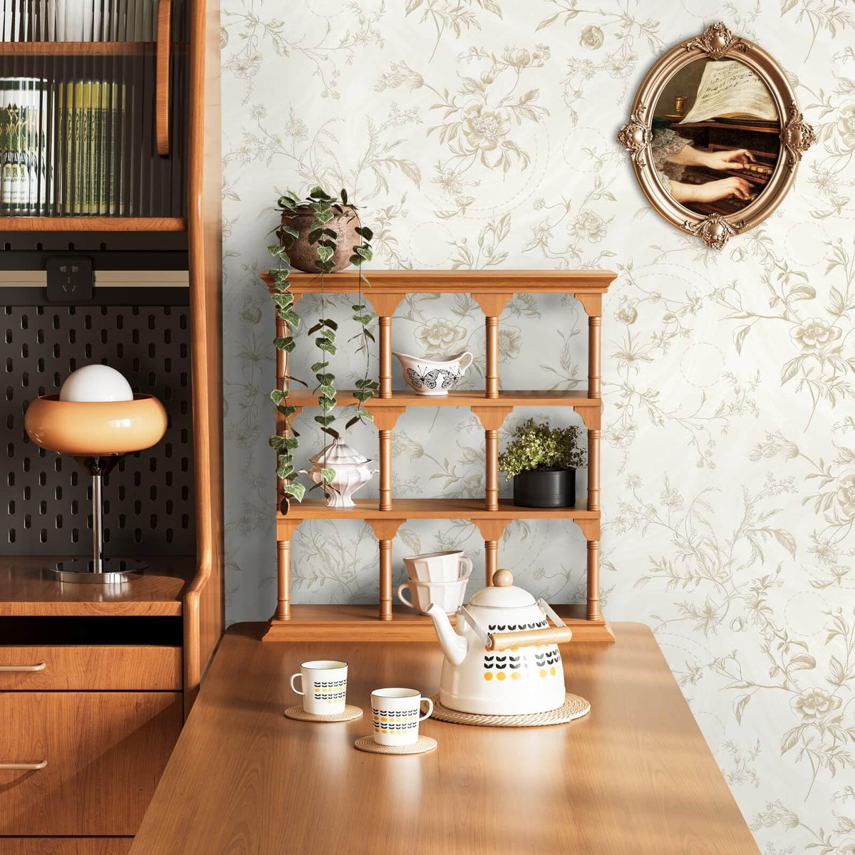Ismoon thickened vinyl waterproof wallpaper withstands everyday wear in living spaces