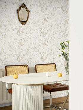 Ismoon table or drawer cover features floral detail for a quick refresh