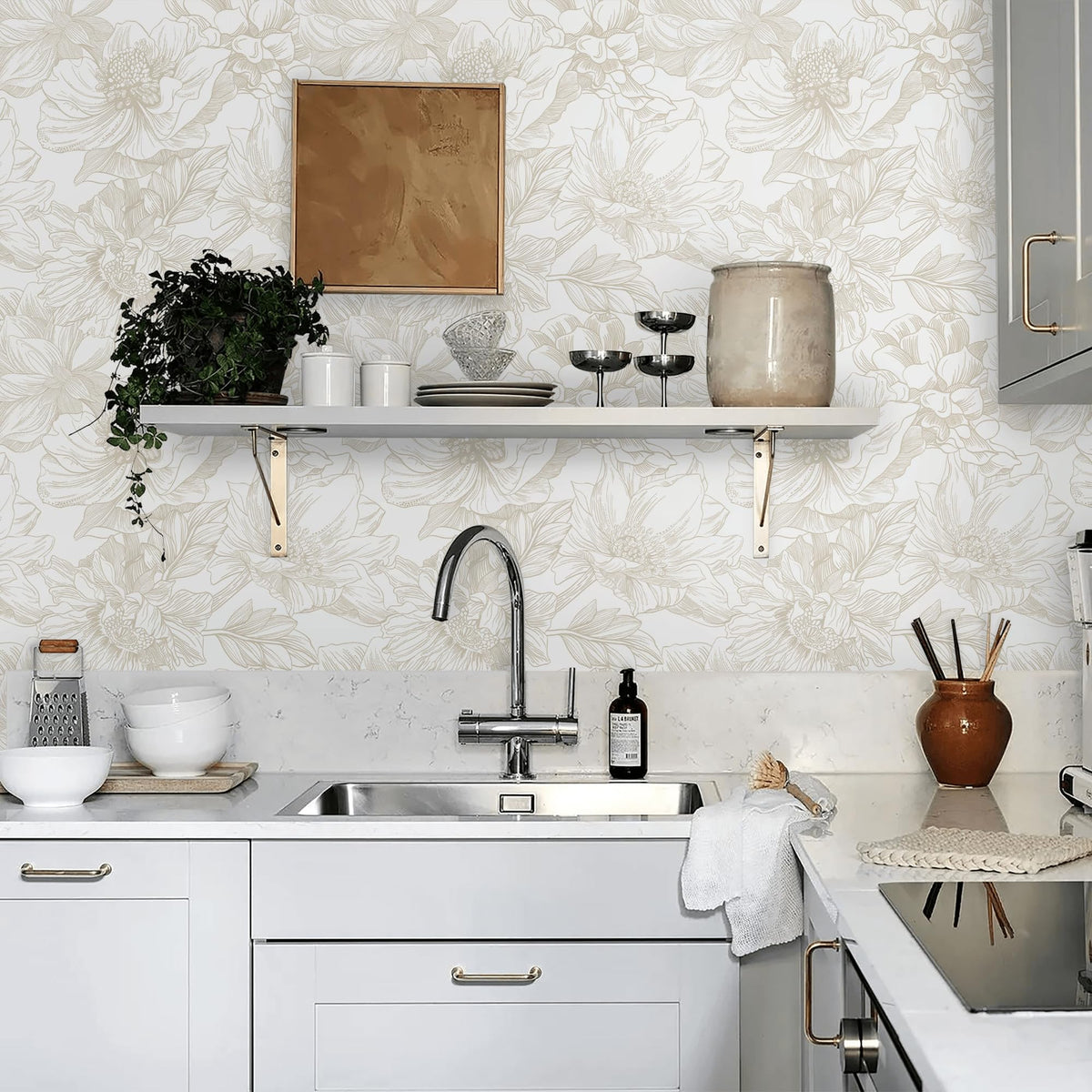 Ismoon removable wallpaper cleans easily after use.
