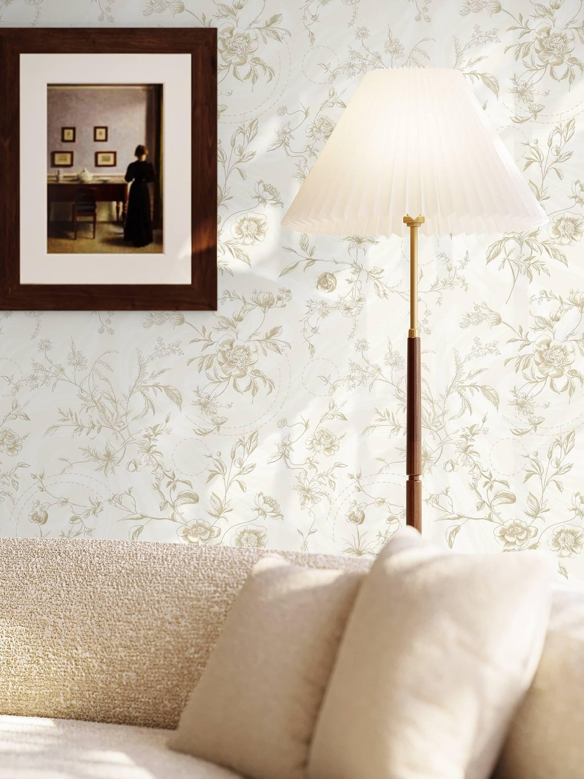 Ismoon vinyl wallpaper that's waterproof and tear-resistant for durable use
