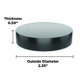 Isolate It disc pad used as feet to protect surfaces and reduce wear.