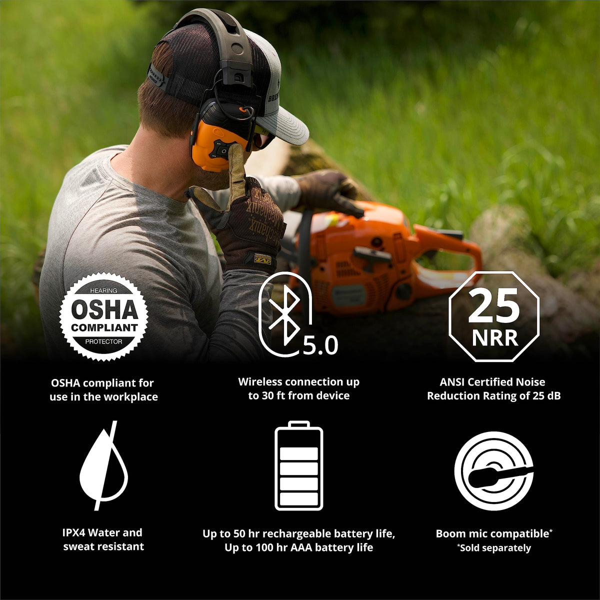 ISOtunes LINK resists water and sweat with IPX4 durability