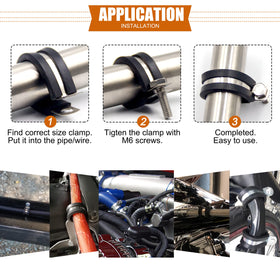 ISPINNER clamps used in automotive or boat wiring for tidy routing
