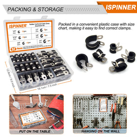 ISPINNER clamps installed with M6 screws for secure mounting