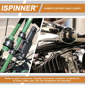 ISPINNER organized storage case keeps clamps accessible with size chart