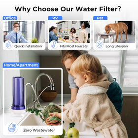 iSpring CKC1C carbon block filter reduces chlorine and odors for better taste