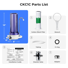iSpring CKC1C connects to standard kitchen taps for convenient filtered water