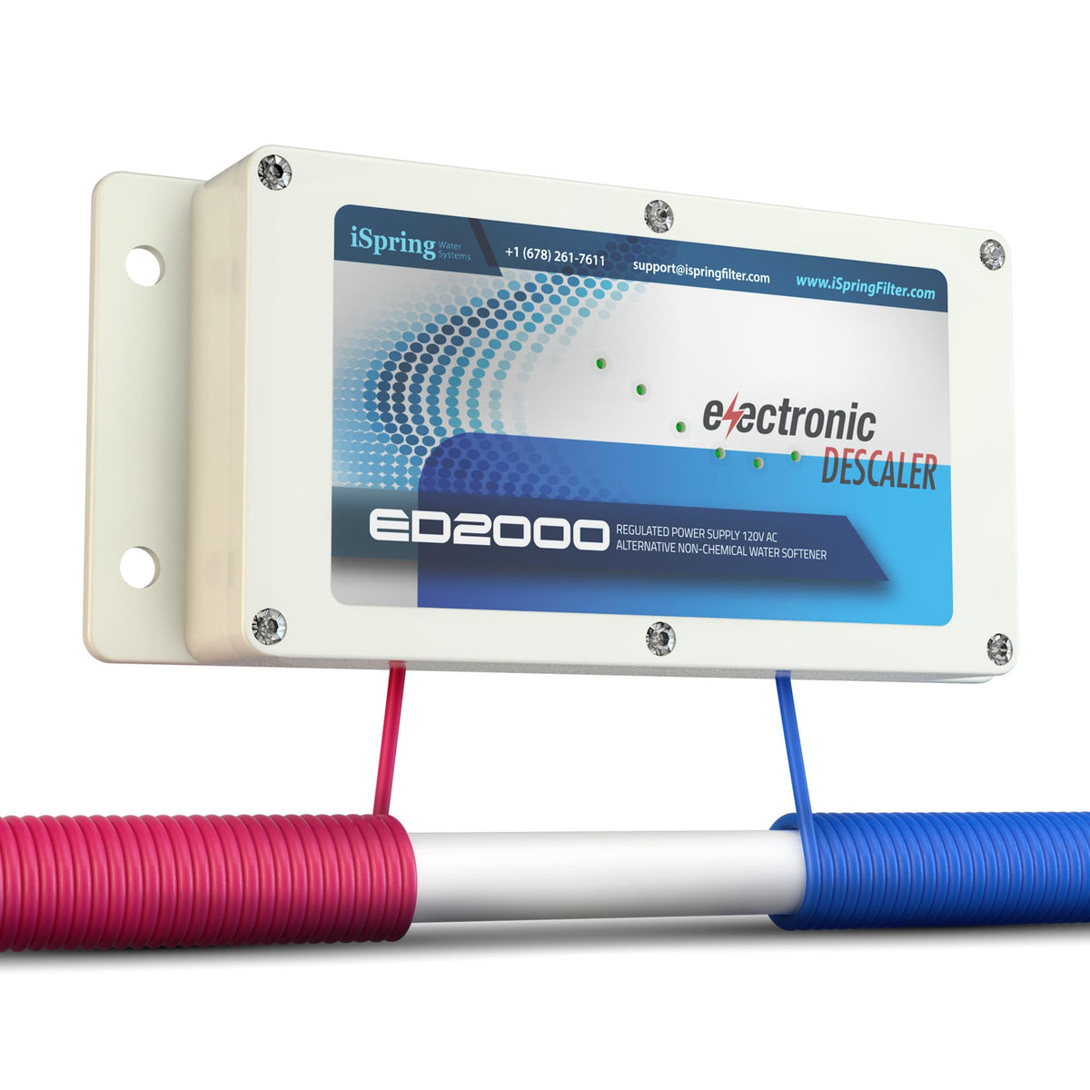 iSpring ED2000 descaler unit ready for whole-house scale prevention