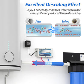 iSpring ED2000 installation setup demonstrates easy, chemical-free water treatment