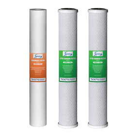iSpring F3WCB32 sediment filter at entry improves water clarity
