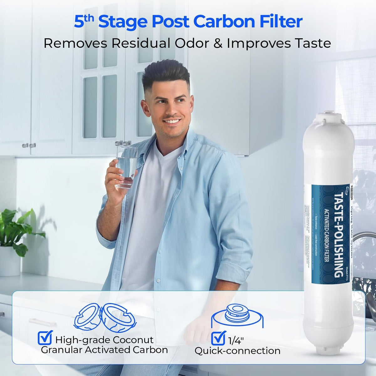 Ispring F9K alkaline filter adds minerals and balances pH in filtered water
