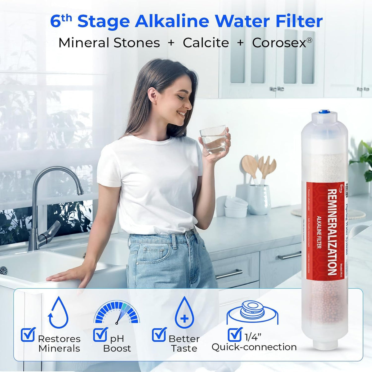 Ispring F9K full-year replacement pack showcases all nine filters for seamless maintenance