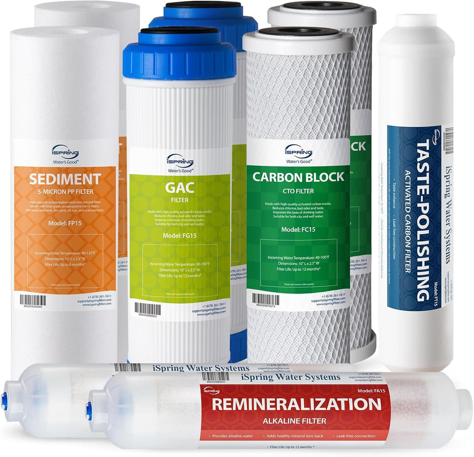 Ispring F9K sediment filter for cleaner-tasting water at every pour
