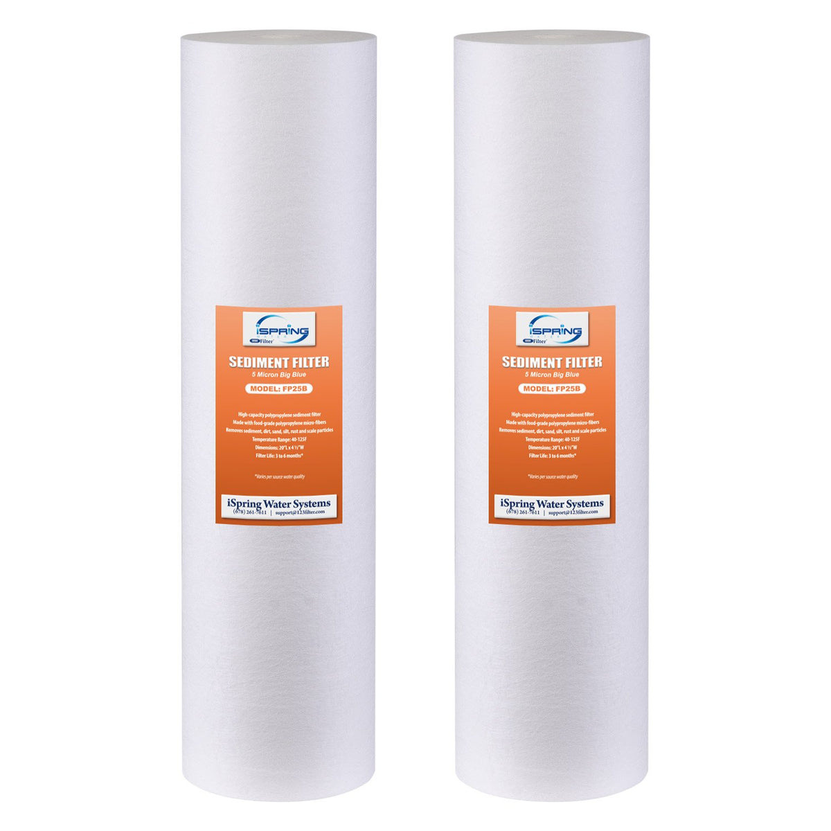 Ispring FP25BX2 sediment filter in a 20x4.5 housing.